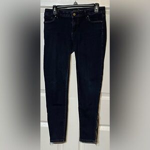 White House Black Market Size 4 Zipped Ankle Skimmer Jeans